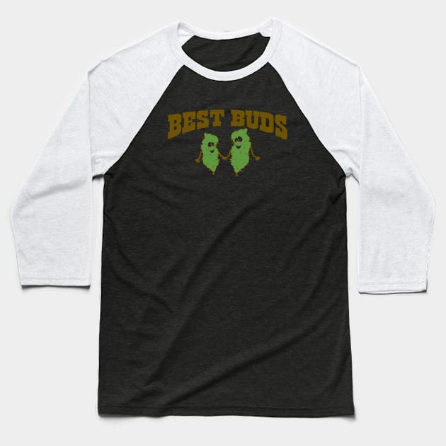 Best Buds Baseball T-Shirt by Noerhalimah